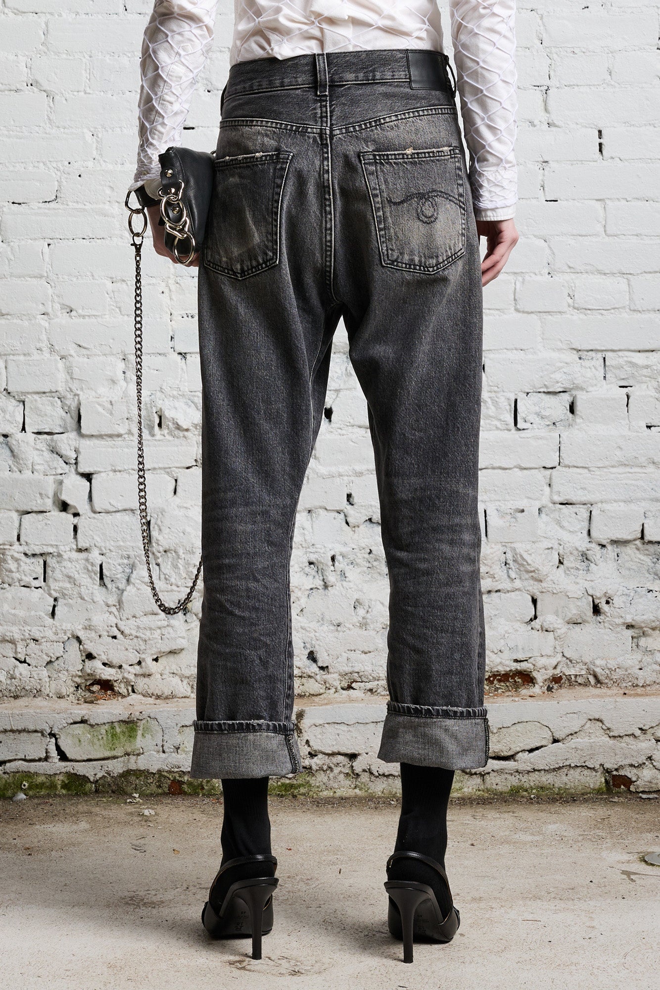 Crossover Jean - Leyton Black | R13 Denim - 6