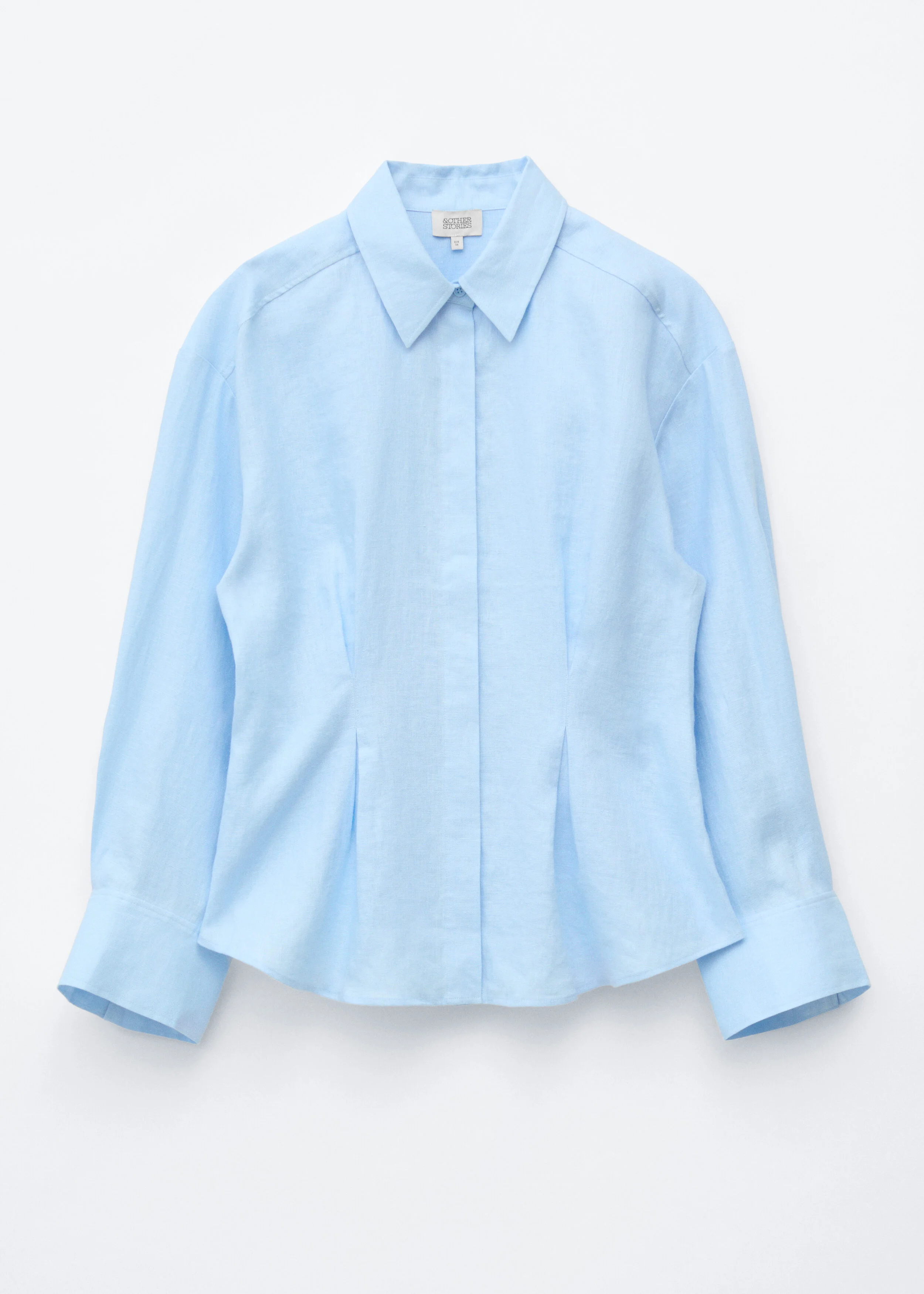 Pleated-Waist Linen Shirt - 1