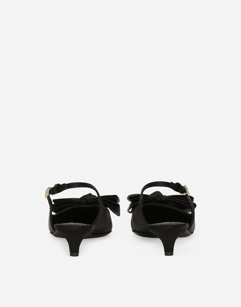 Dolce & Gabbana Satin slingbacks with bow detail outlook