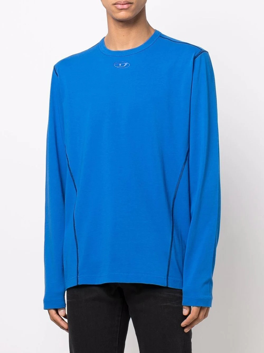 panelled tonal sweatshirt - 3