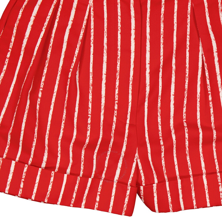 Moschino Ladies Red Striped Mini Shorts, Brand Size 38 (US Size 4) - 7