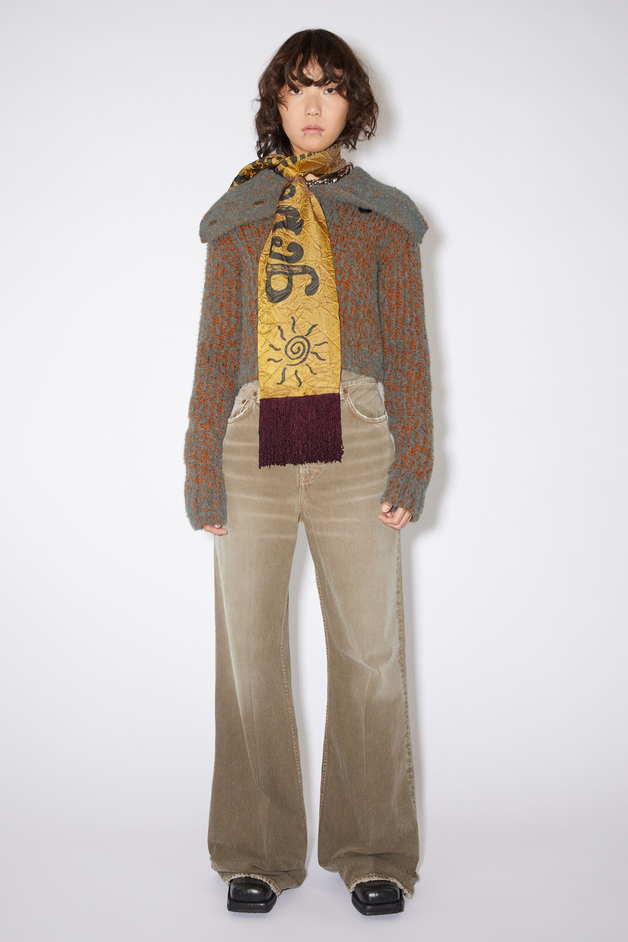 Logo scarf - Light beige - 2