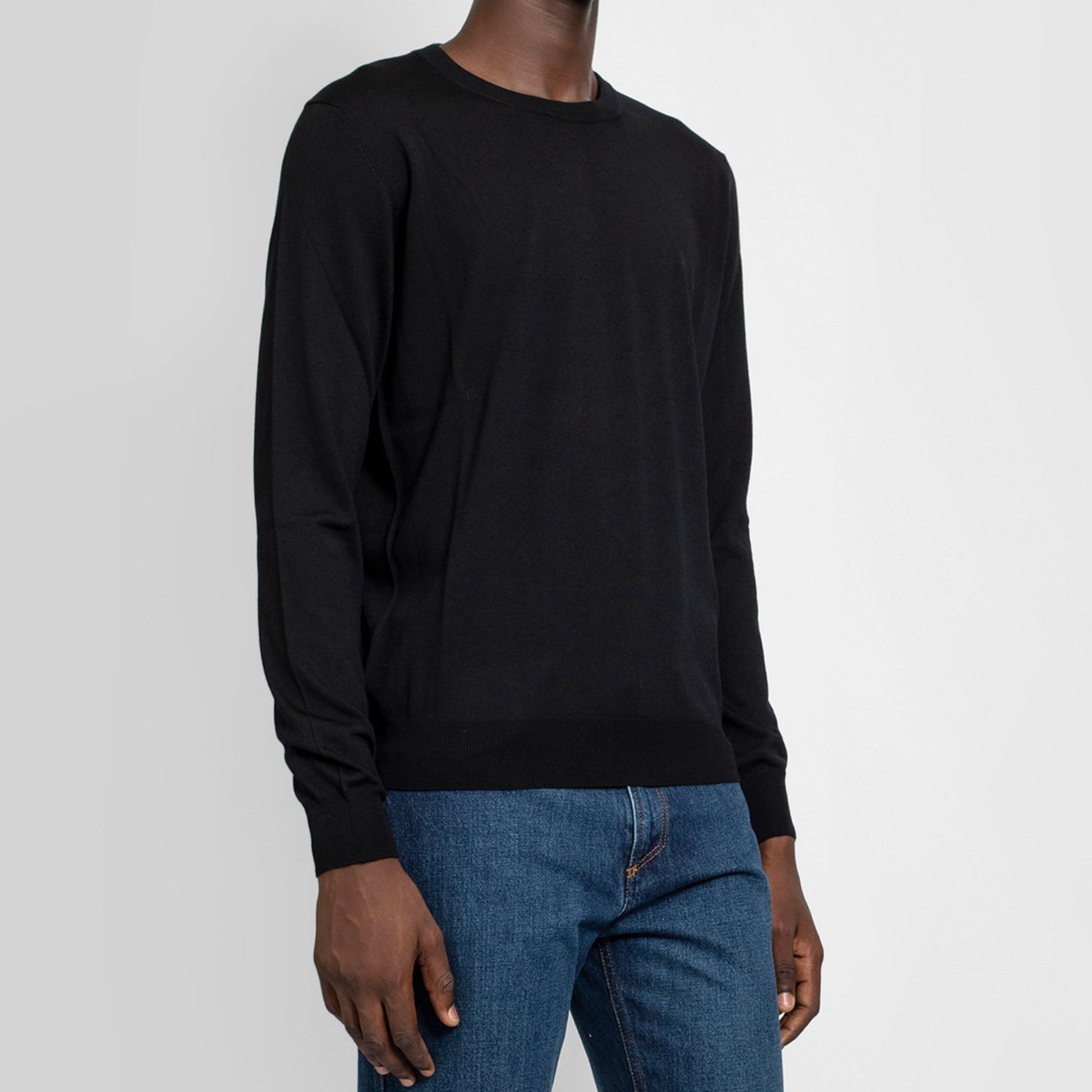 Balenciaga Back Print Interlocked BB Sweatshirt 'Black Blue' 583117T14391710 - 5