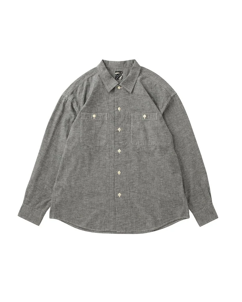 LUMBER CHAMBRAY L/S BLACK - 1