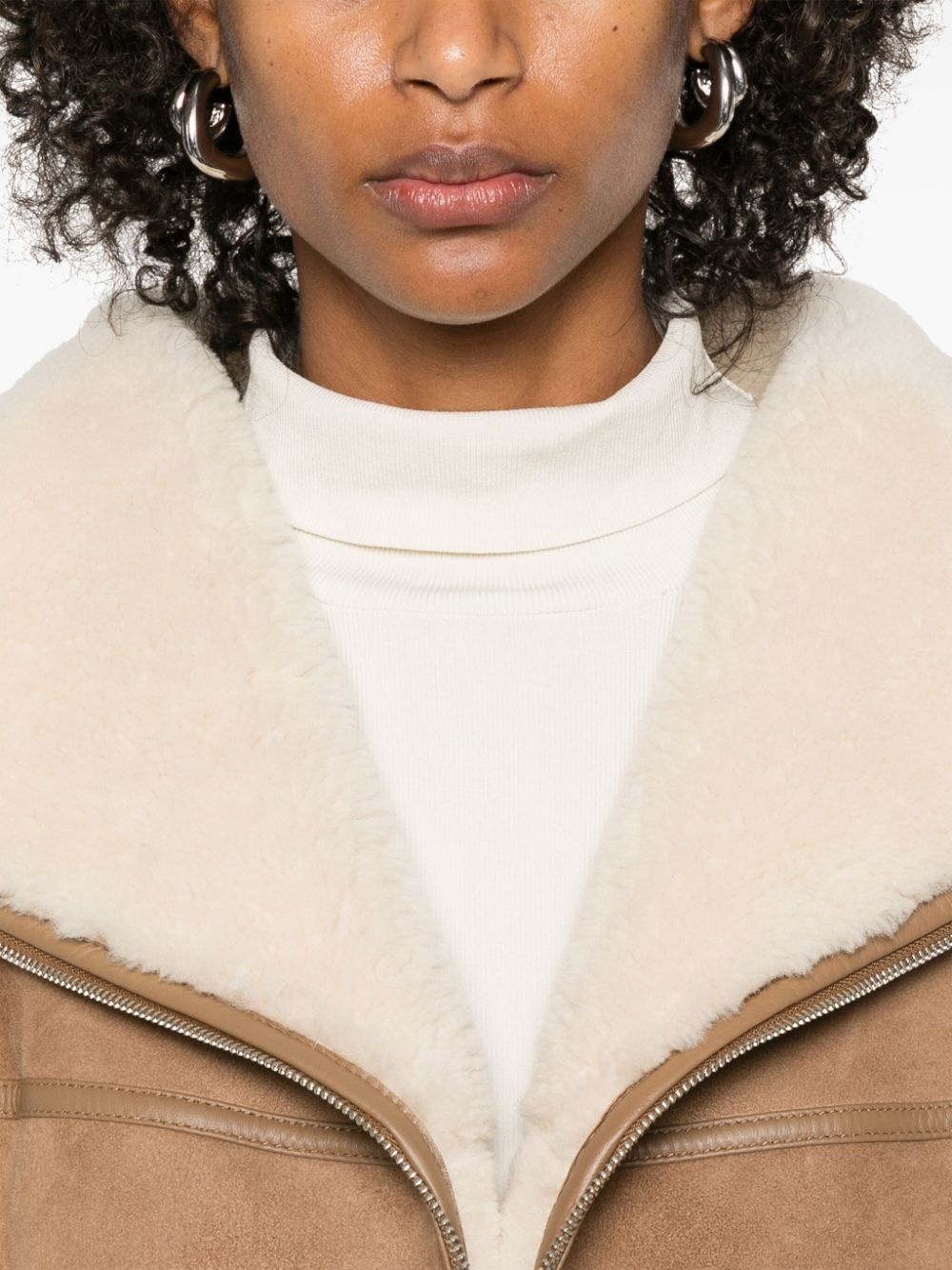 Signature shearling jacket - 5