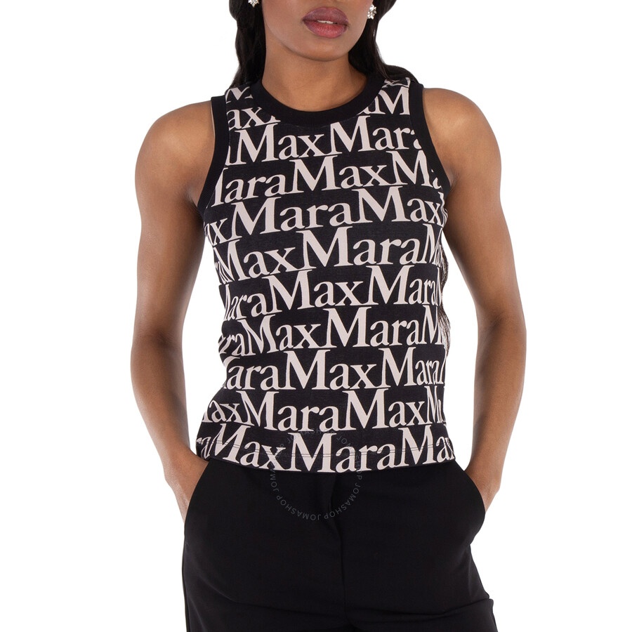 Max Mara Printed Sleeveless Scuba Top, Size X-Small - 1
