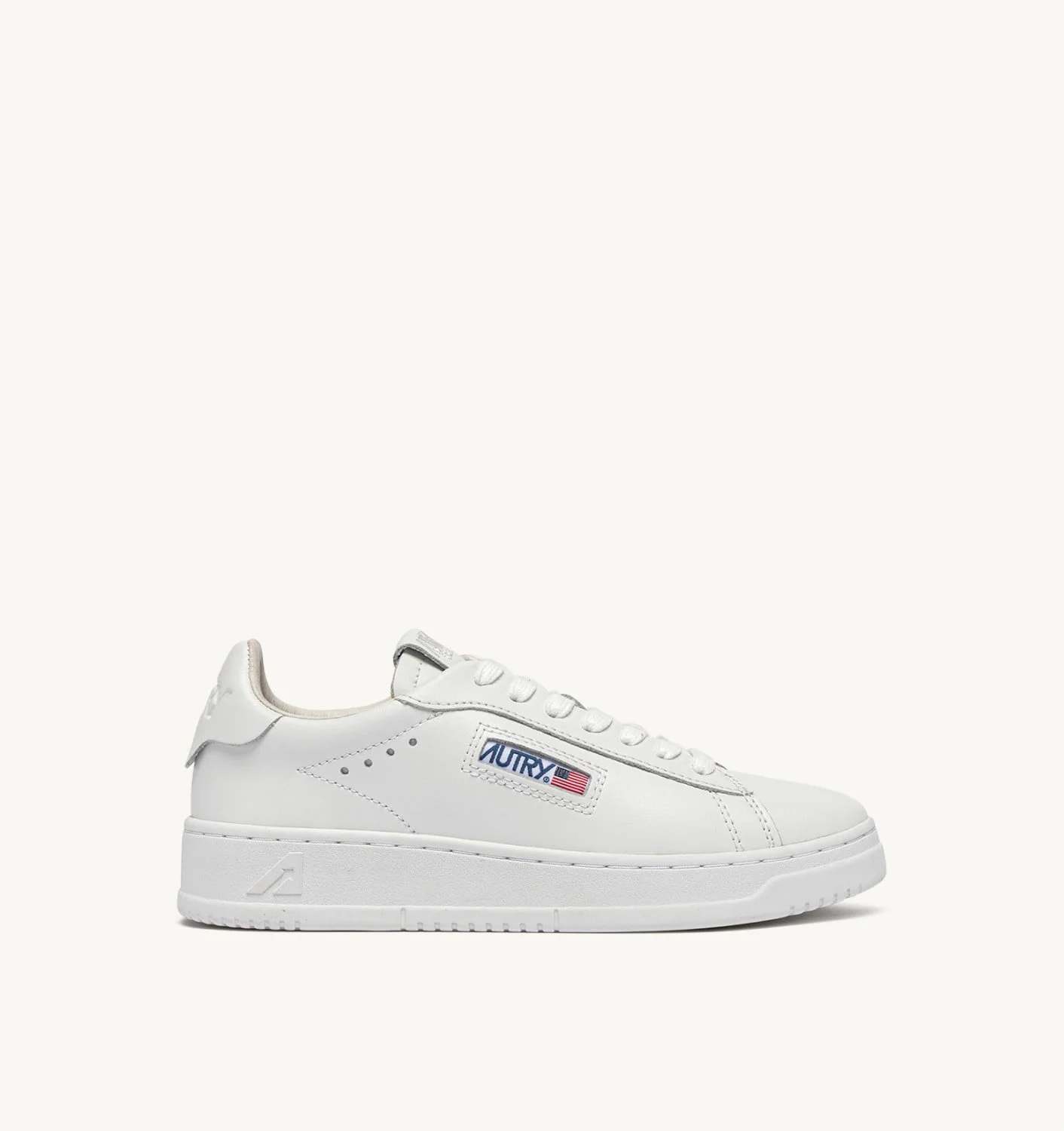 DALLAS LOW SNEAKERS IN WHITE LEATHER - 1
