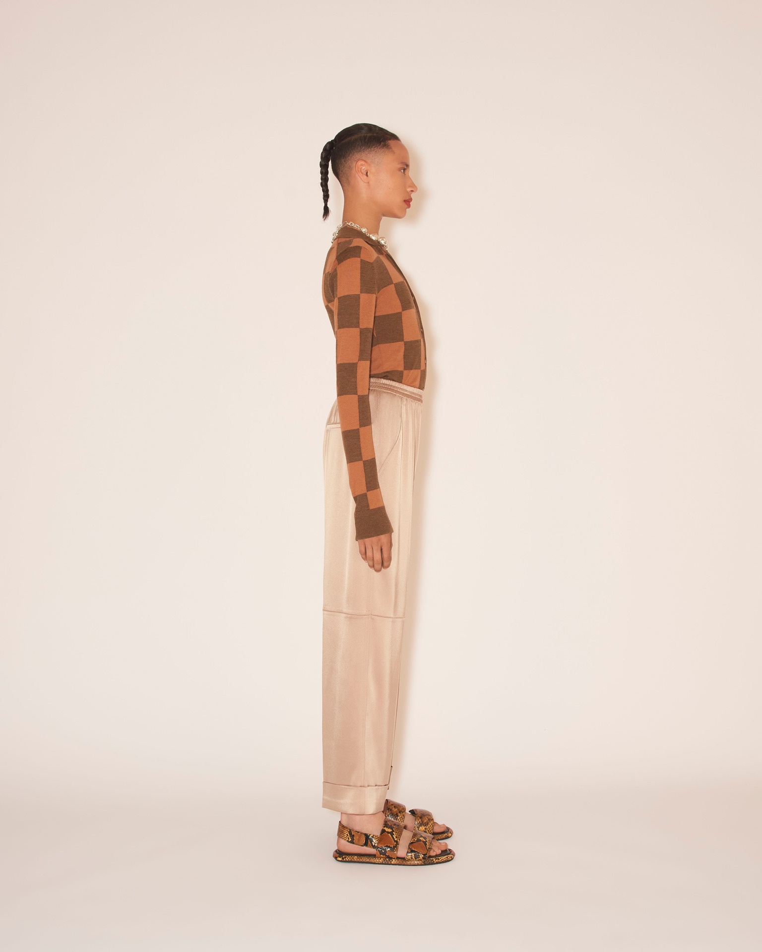 CEIRA - Elasticated trousers - Dune - 4