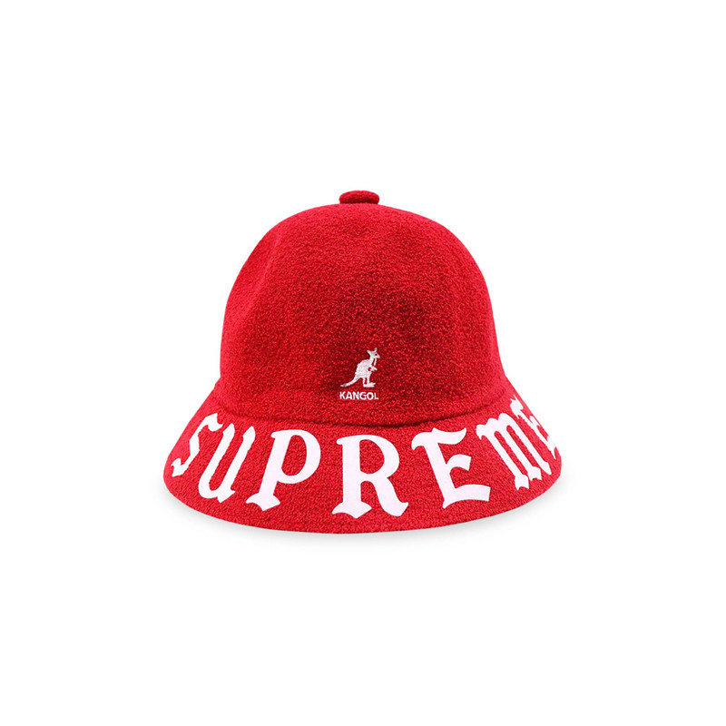 대 x Kangol 버뮤다 캐주얼 모자 'Red 이름 * - 1
