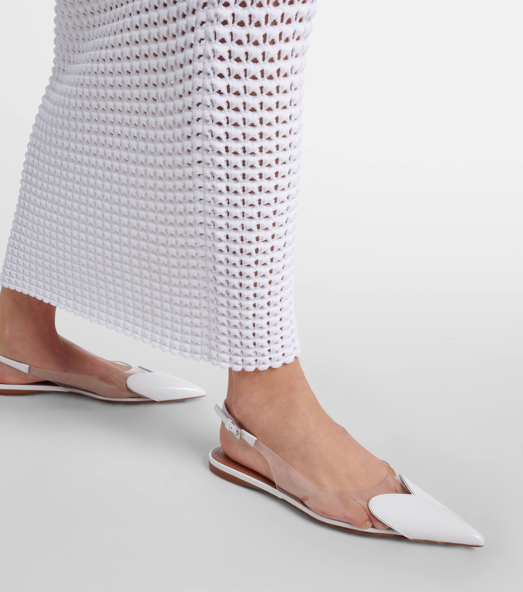 Le Cœur patent leather and PU slingback flats - 7