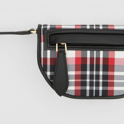 Burberry Tartan Nylon Olympia Card Case with Detachable Strap outlook