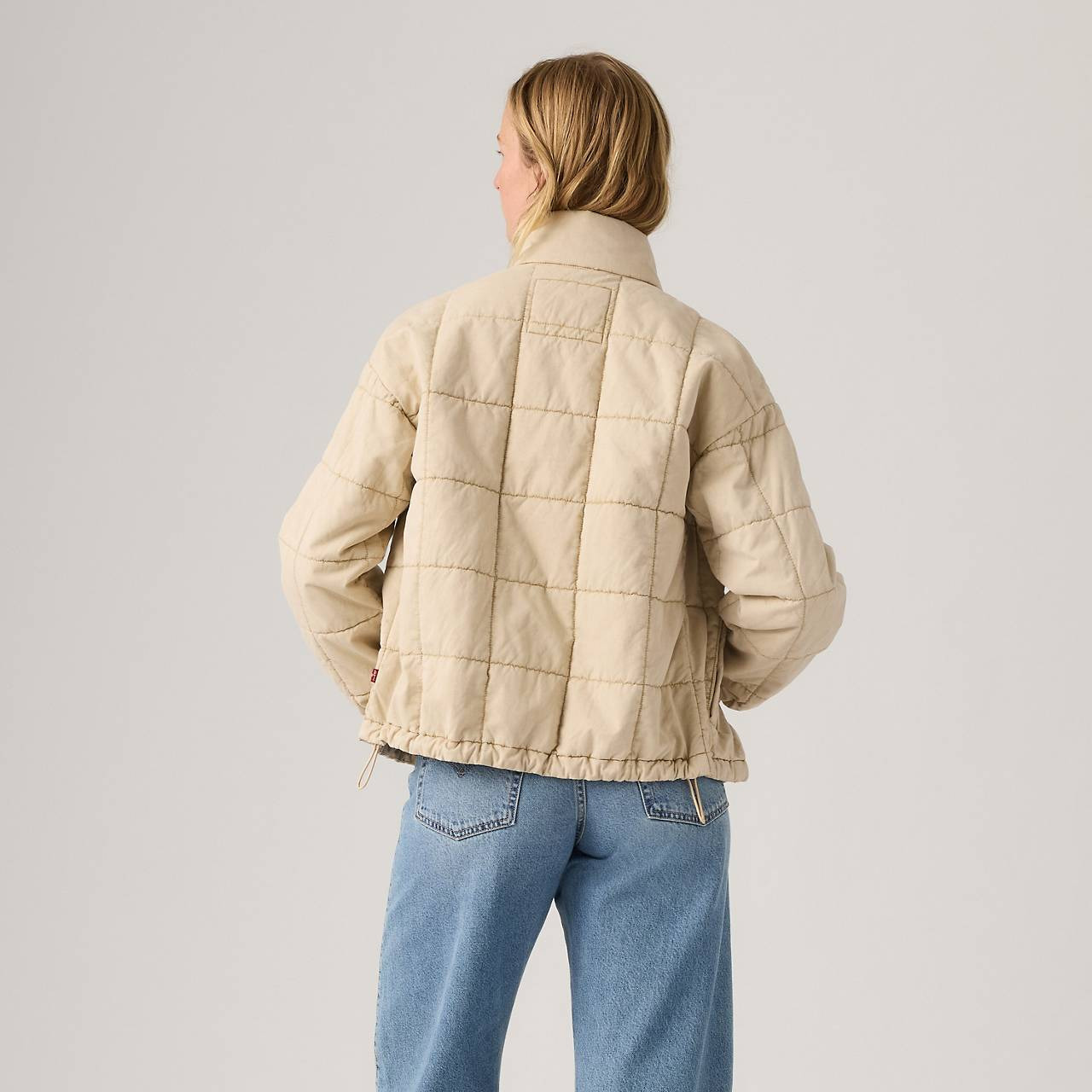 BOX QUILTED RELAXED COTTON JACKET - 3