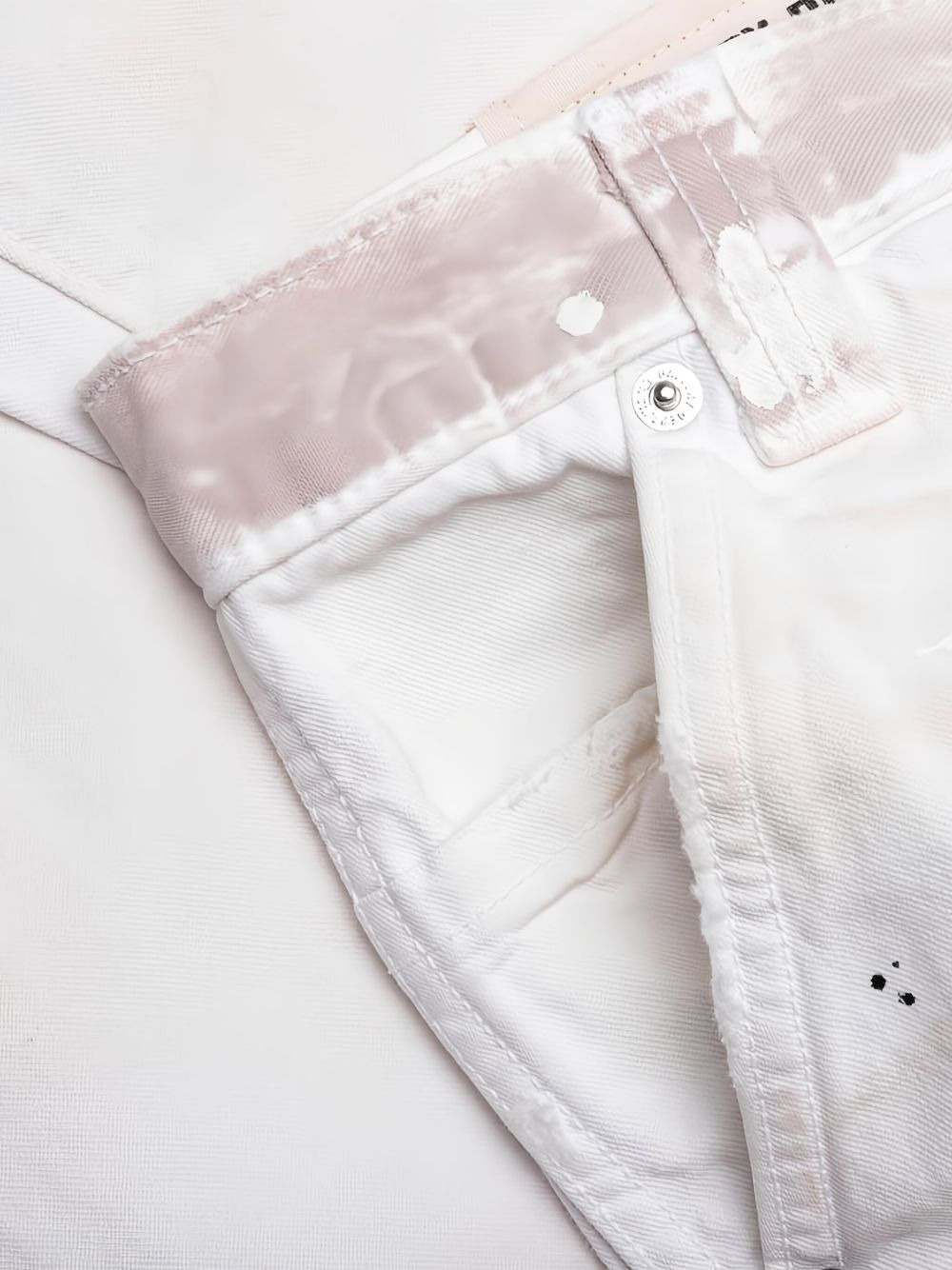 paint-splatter jeans - 4