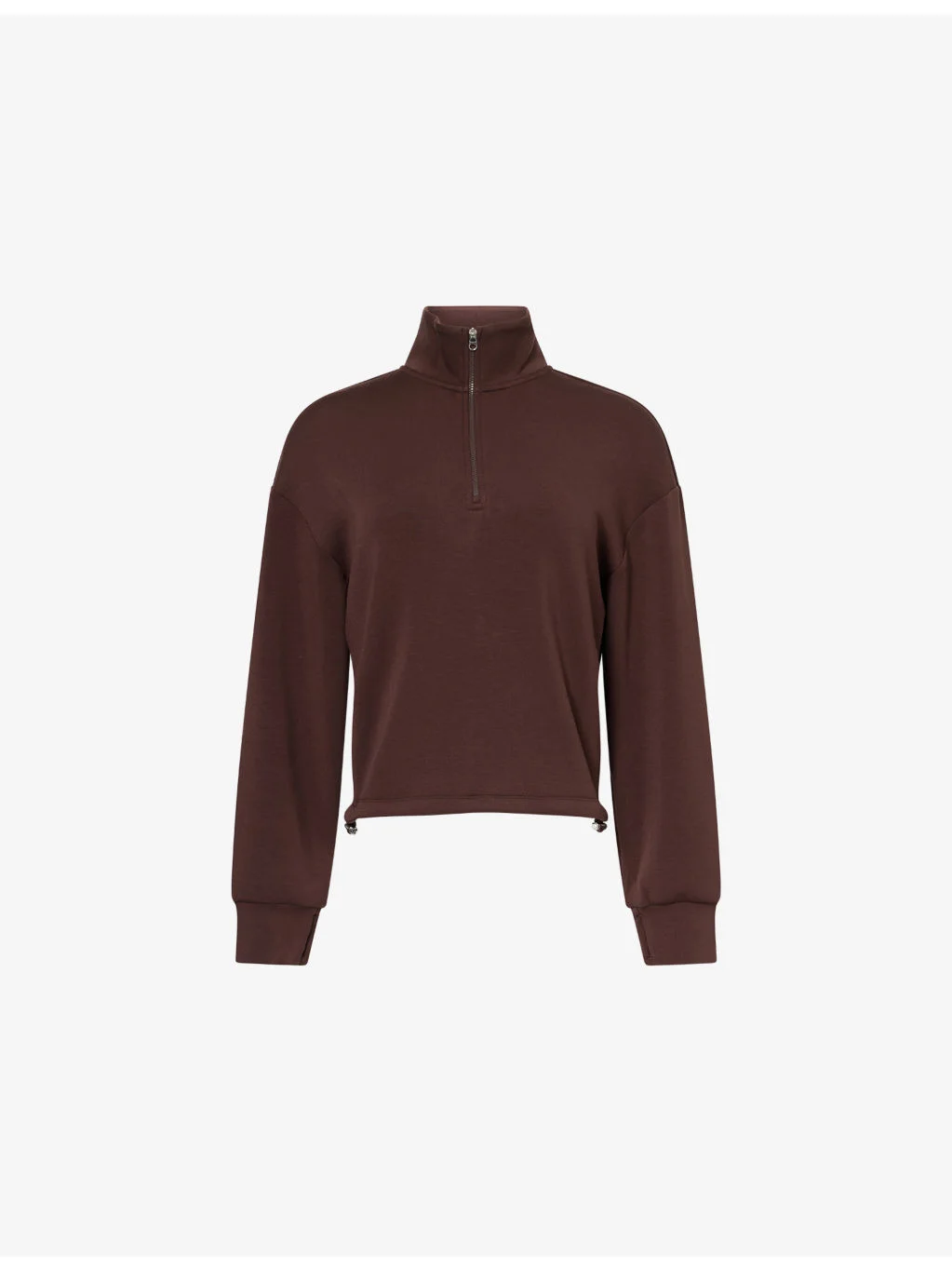 Sian Cropped Modal-Jersey Sweatshirt - 1