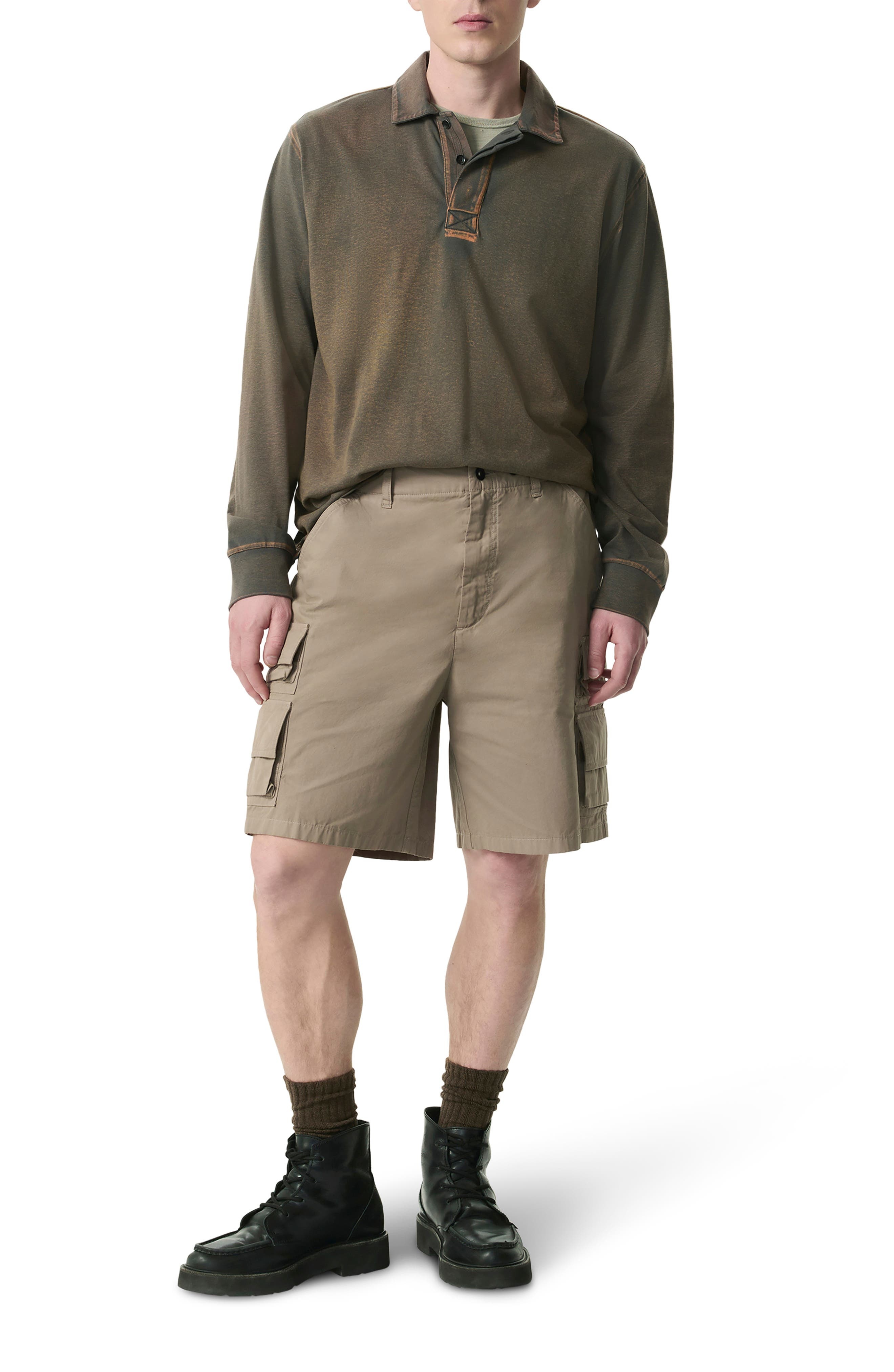 rag & bone Union Cargo Shorts in Elephant Grey at Nordstrom - 4
