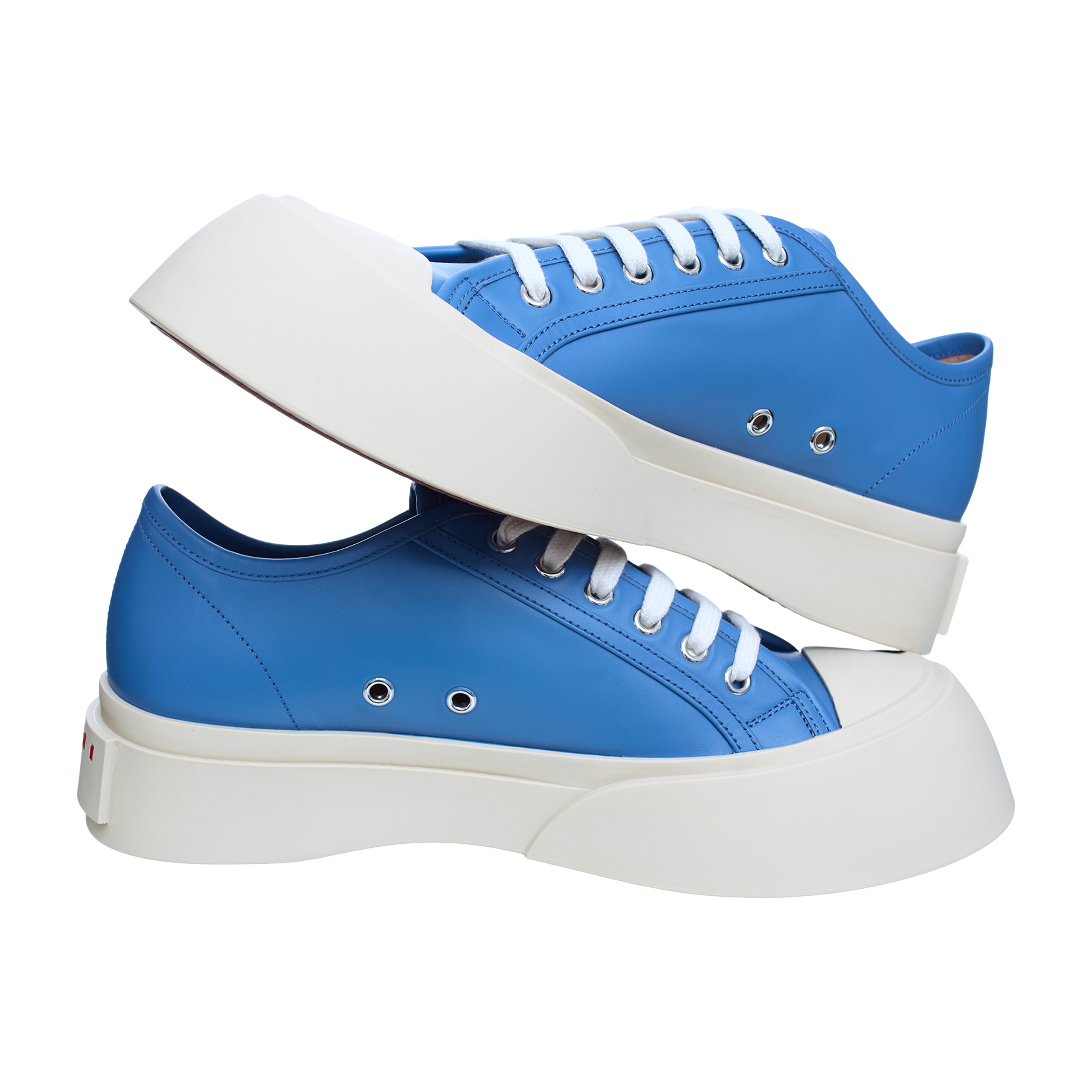 PABLO LEATHER PLATFORM SNEAKERS - 4