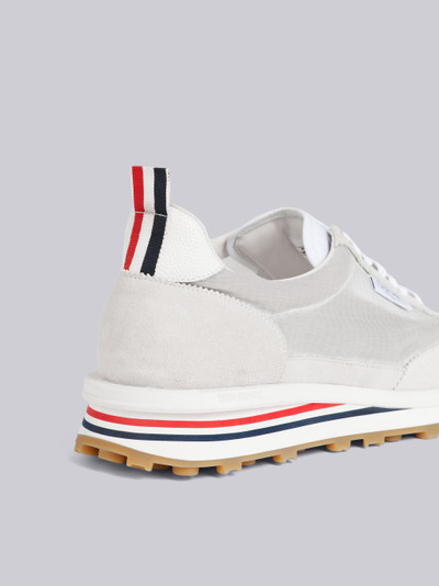 Thom Browne White Ripstop Suede and Mesh Unlined Tech Runner outlook