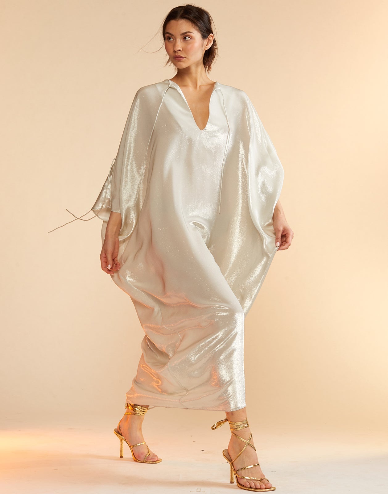 Silk Lame Kaftan - 4