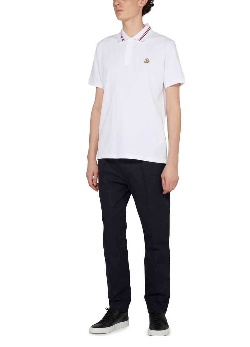 Short-sleeved polo shirt with logo - 2