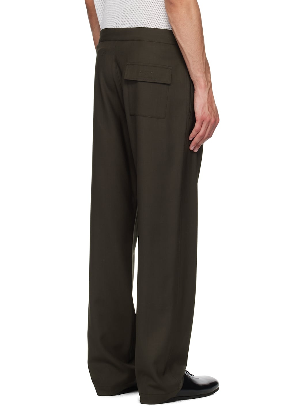 Brown Virgin Wool People's Pants - 3