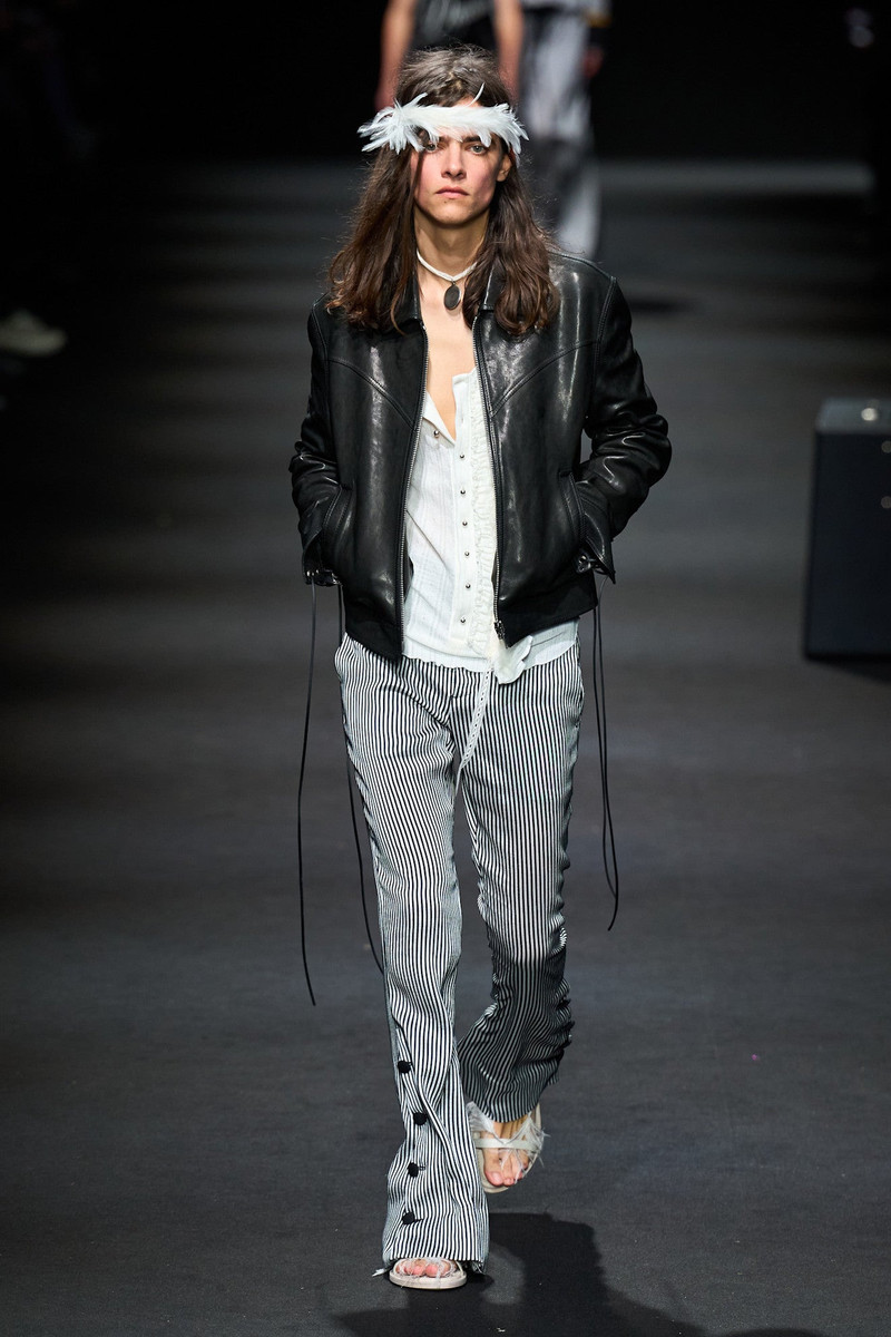 Ann Demeulemeester Ulv Western Jacket In Leather outlook