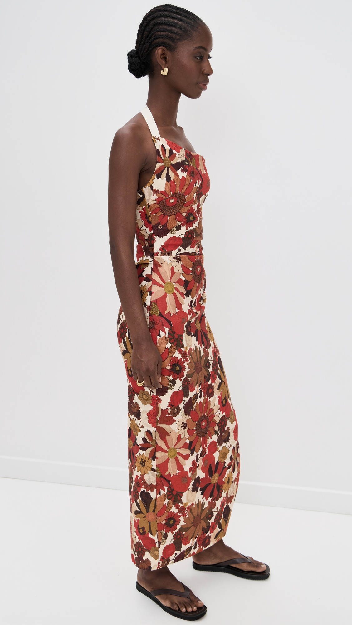 Castella Gathered Midi Dress - 4