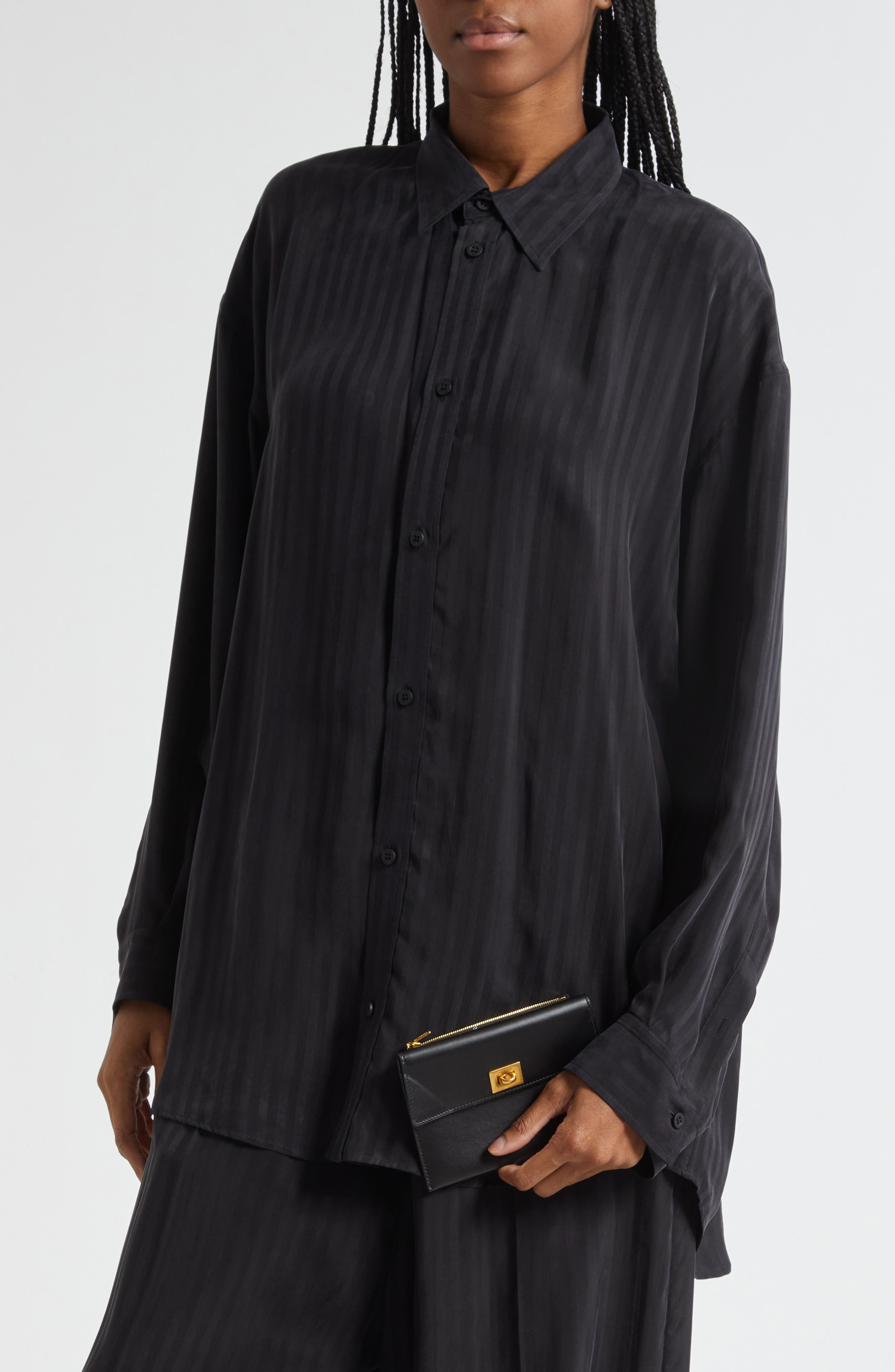 Balenciaga Rodeo Leather Card Case in 1000 Black at Nordstrom - 3