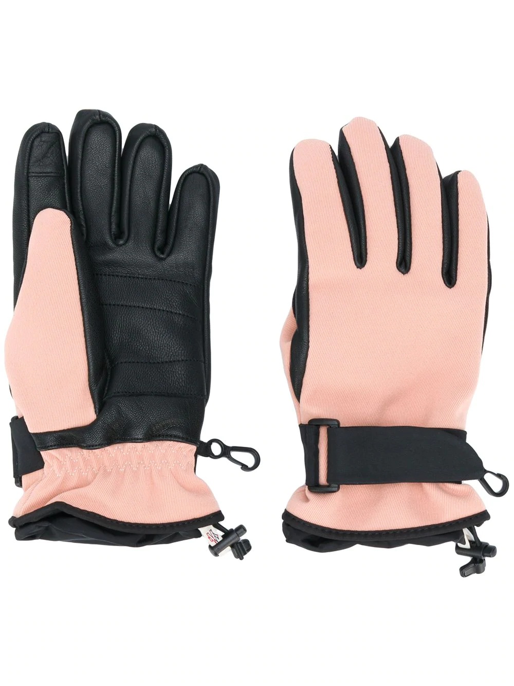 logo patch touch strap gloves - 1