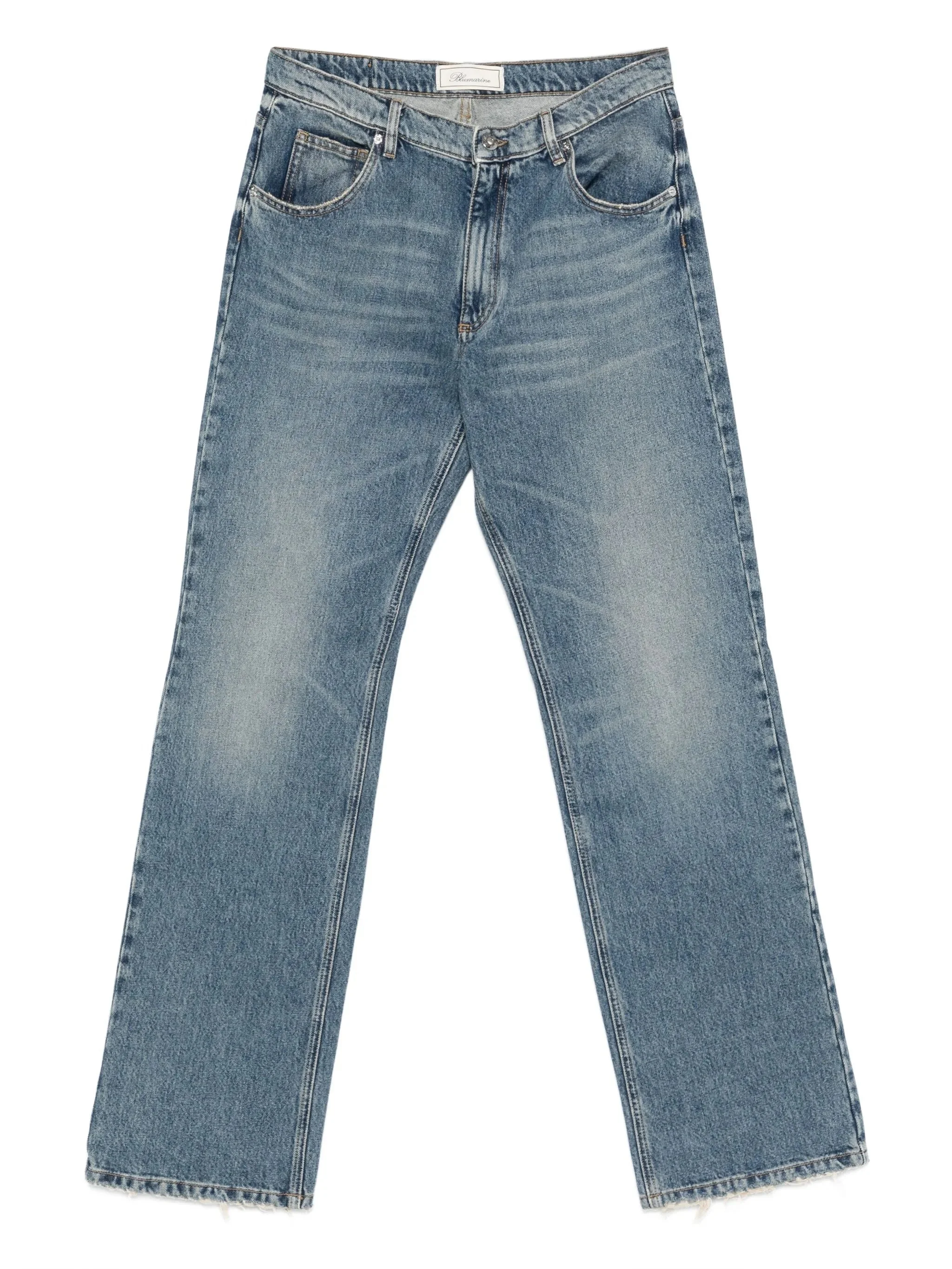 Blumarine Frayed-hem Jeans - 1