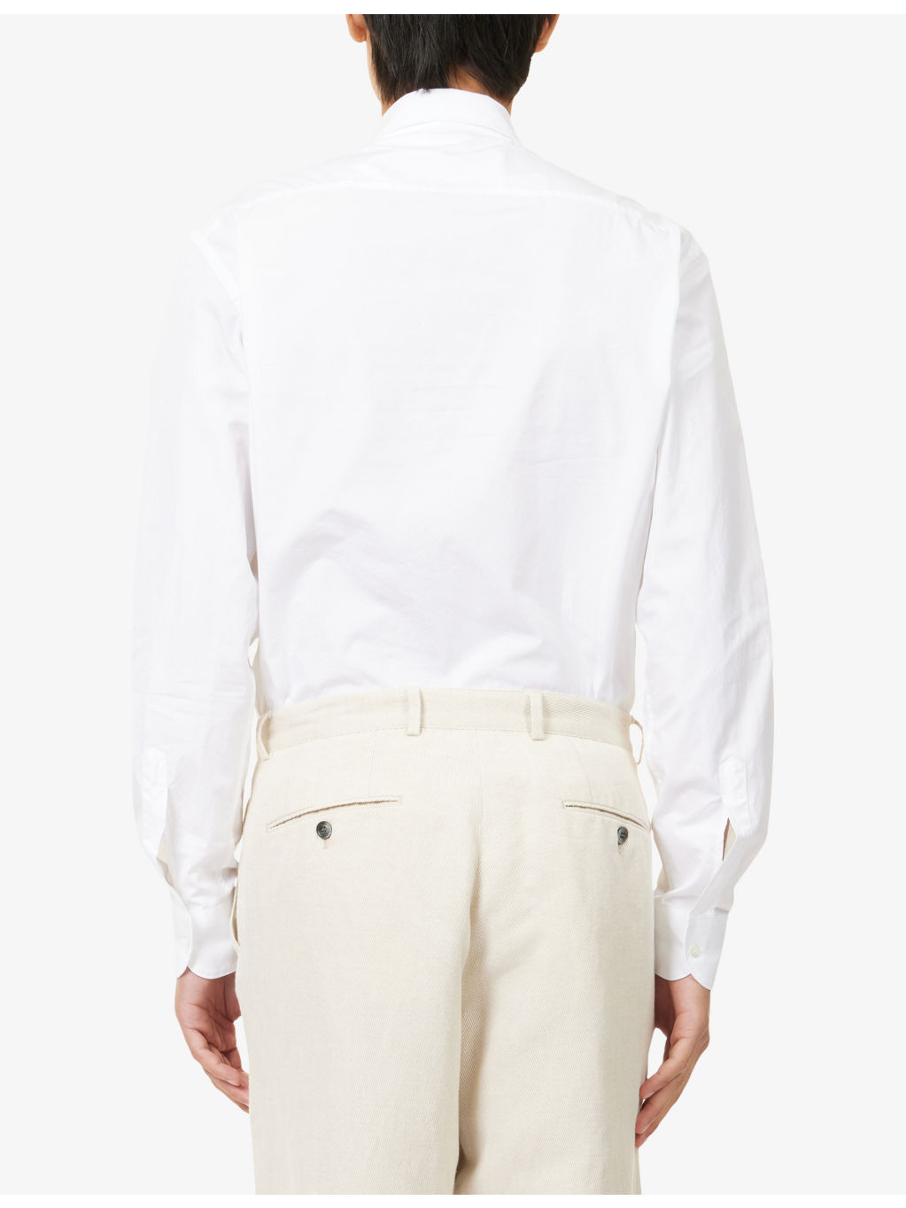 Maridola Pointed-Collar Cotton Shirt - 4
