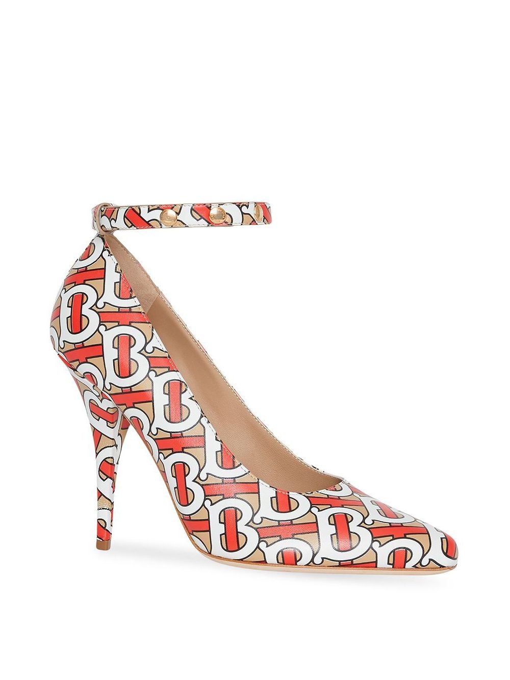 TB monogram print pumps - 2