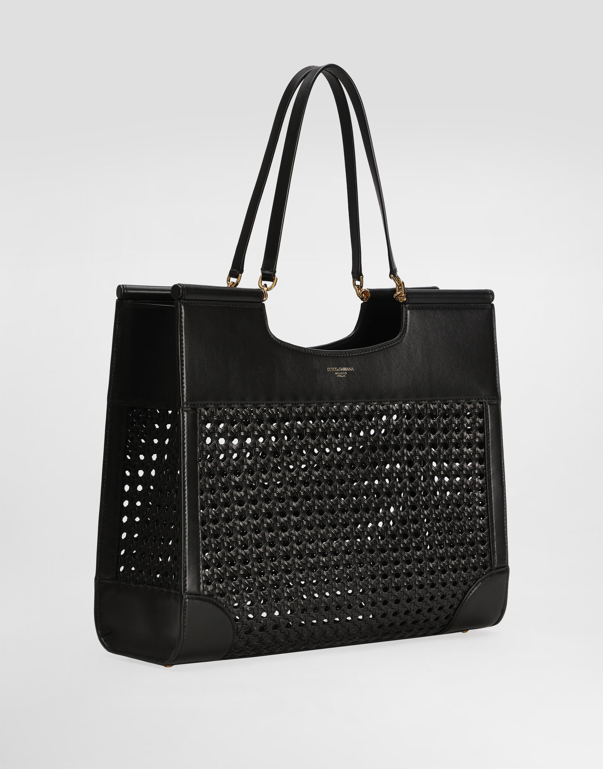 Shopping Sicily in straw and calfskin weave - 3