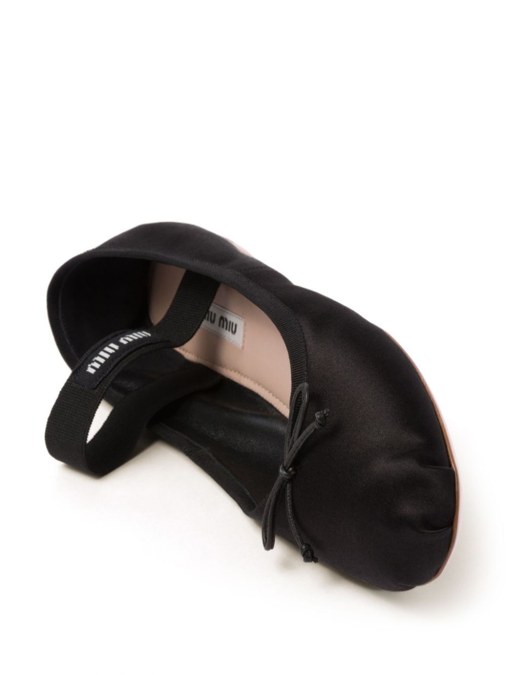 Miumiu Women Satin Ballerinas With Elastic Band - 4