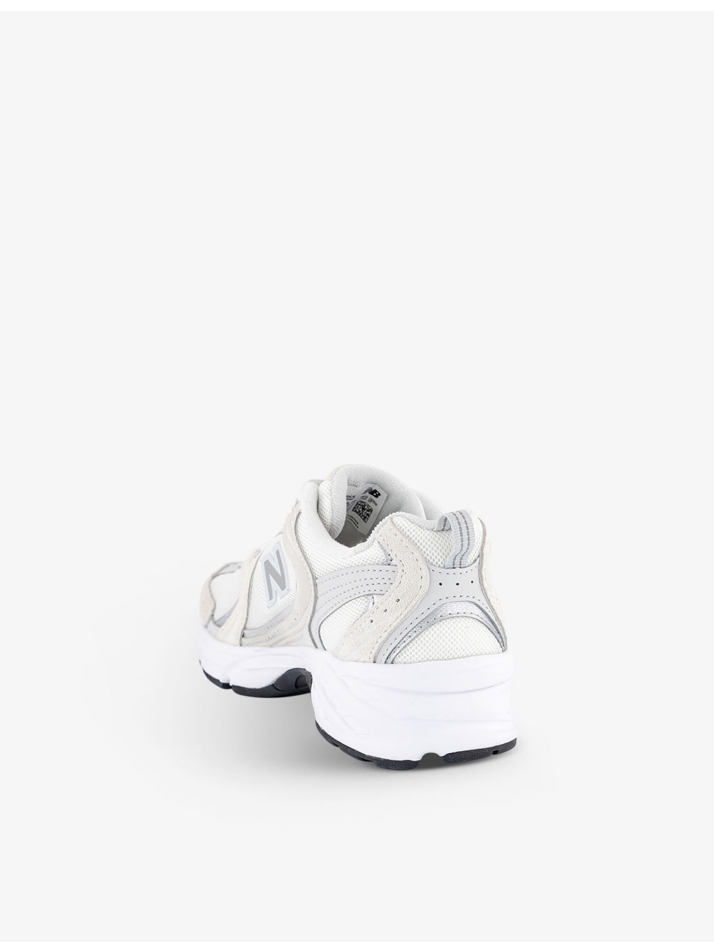 MR530 logo-embossed leather and mesh low-top trainers - 4