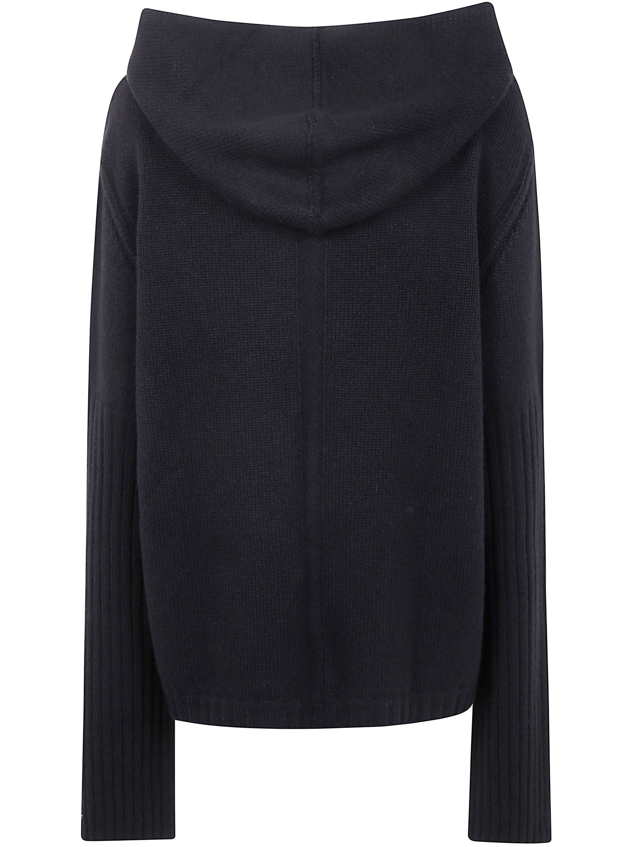 Rick Owens Men "Zipped Hoodie Knit" Jacket - 2
