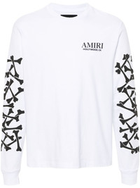 AMIRI Bones Stacked long-sleeve T-shirt | REVERSIBLE