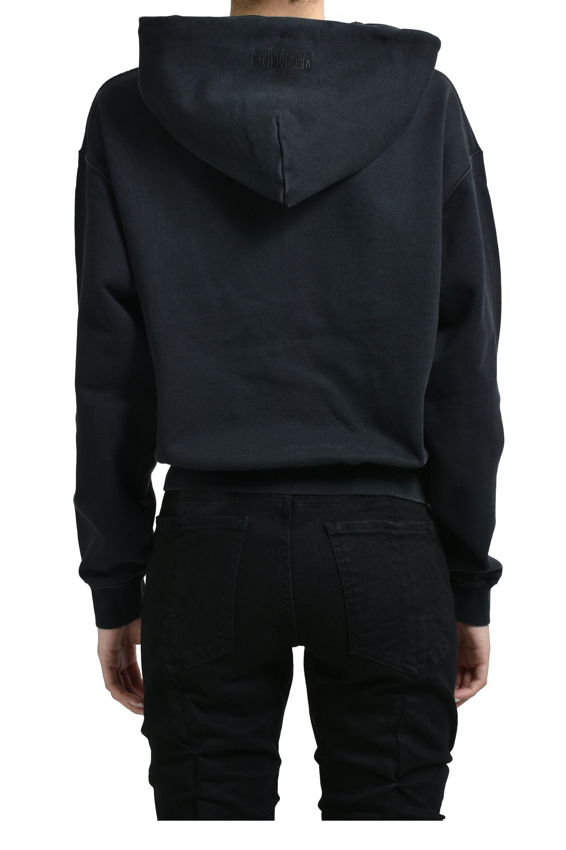 FUCK FITTED ZIP-UP HOODIE / BLK - 2