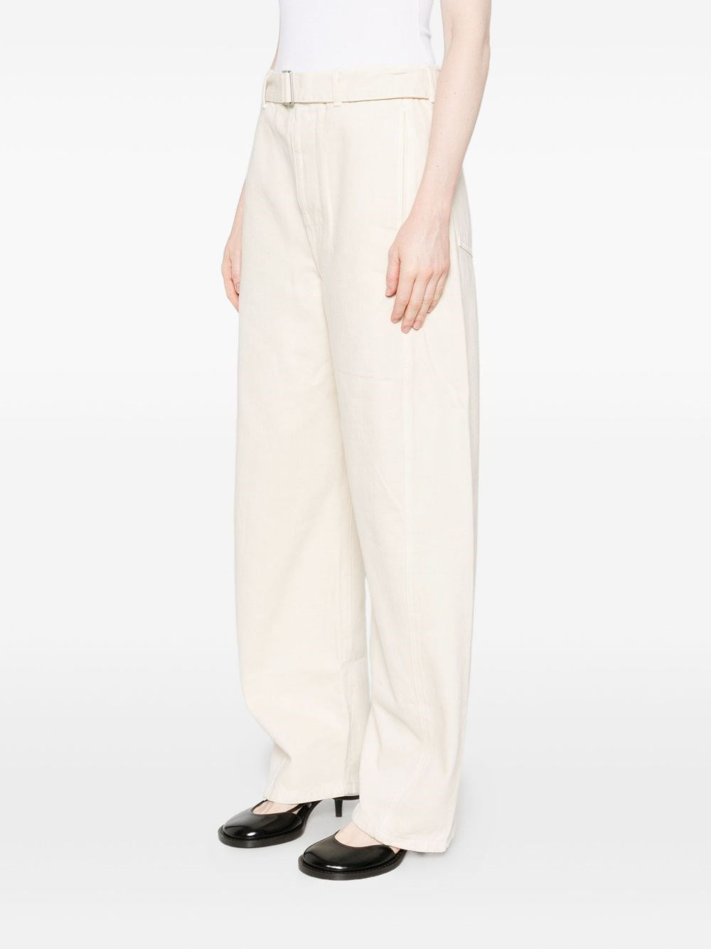 Twisted denim cotton jeans - 4