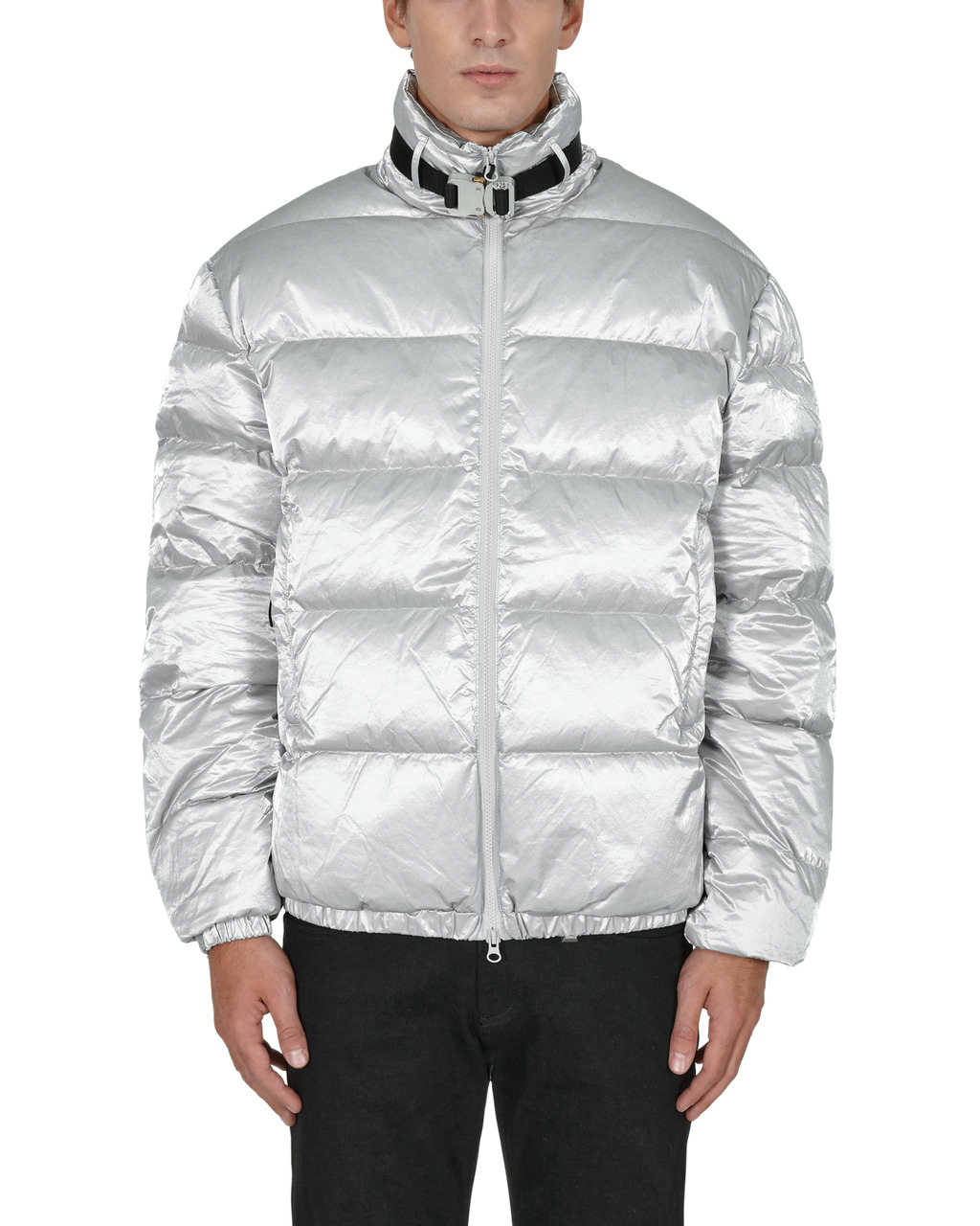 PUFFER COAT W SILVER  BUCKLE - 2