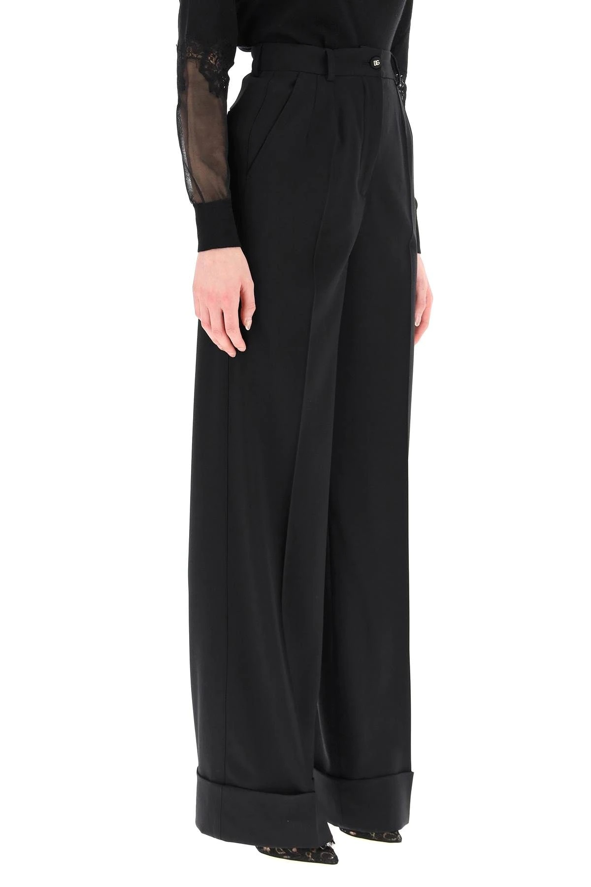 WOOL PALAZZO TROUSERS - 3