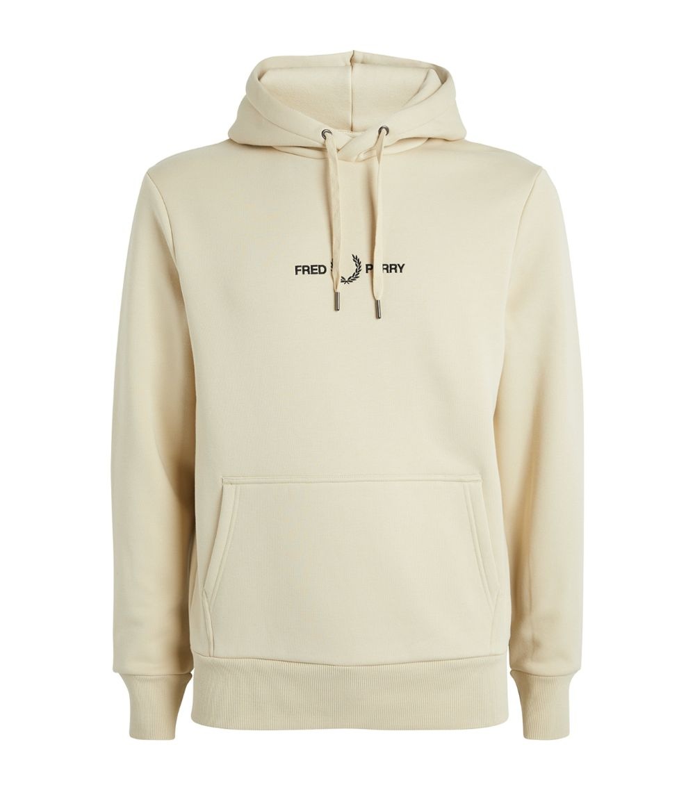 Fred Perry Embroidered Logo Hoodie harrods REVERSIBLE