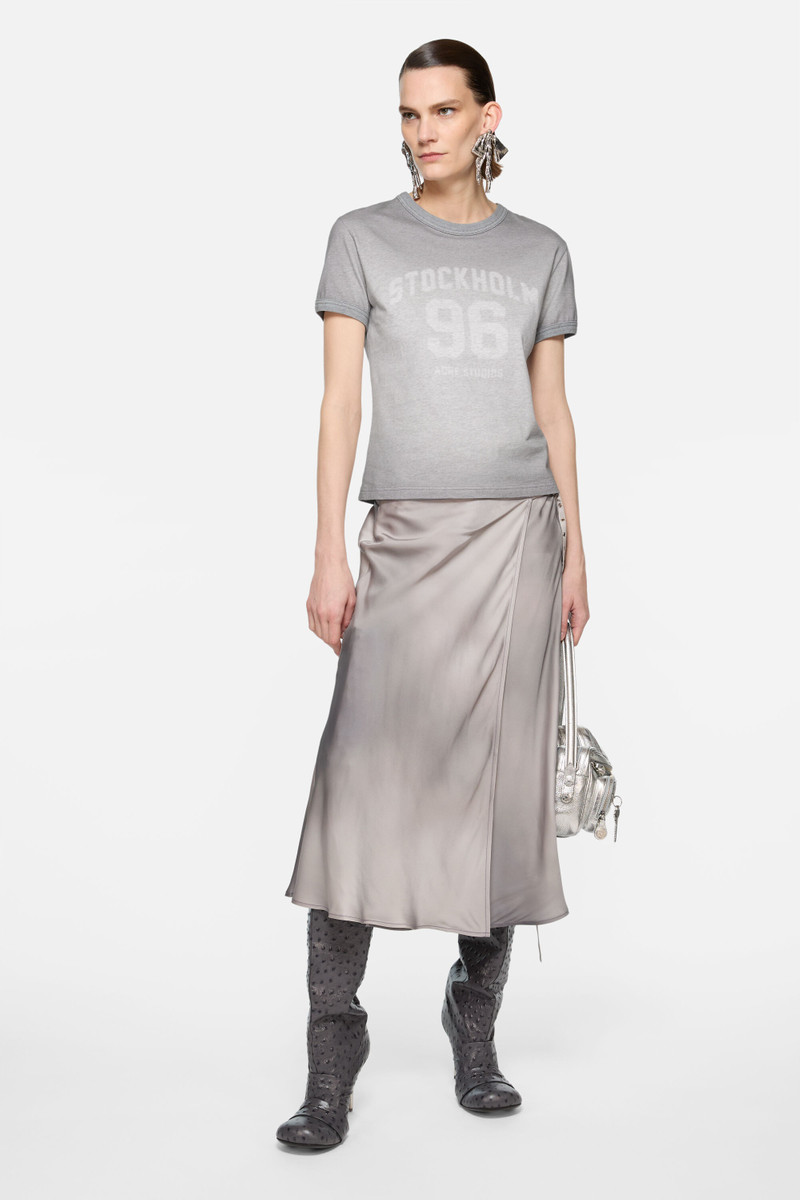 Acne Studios Sprayed vintage logo t-shirt - Grey Melange outlook