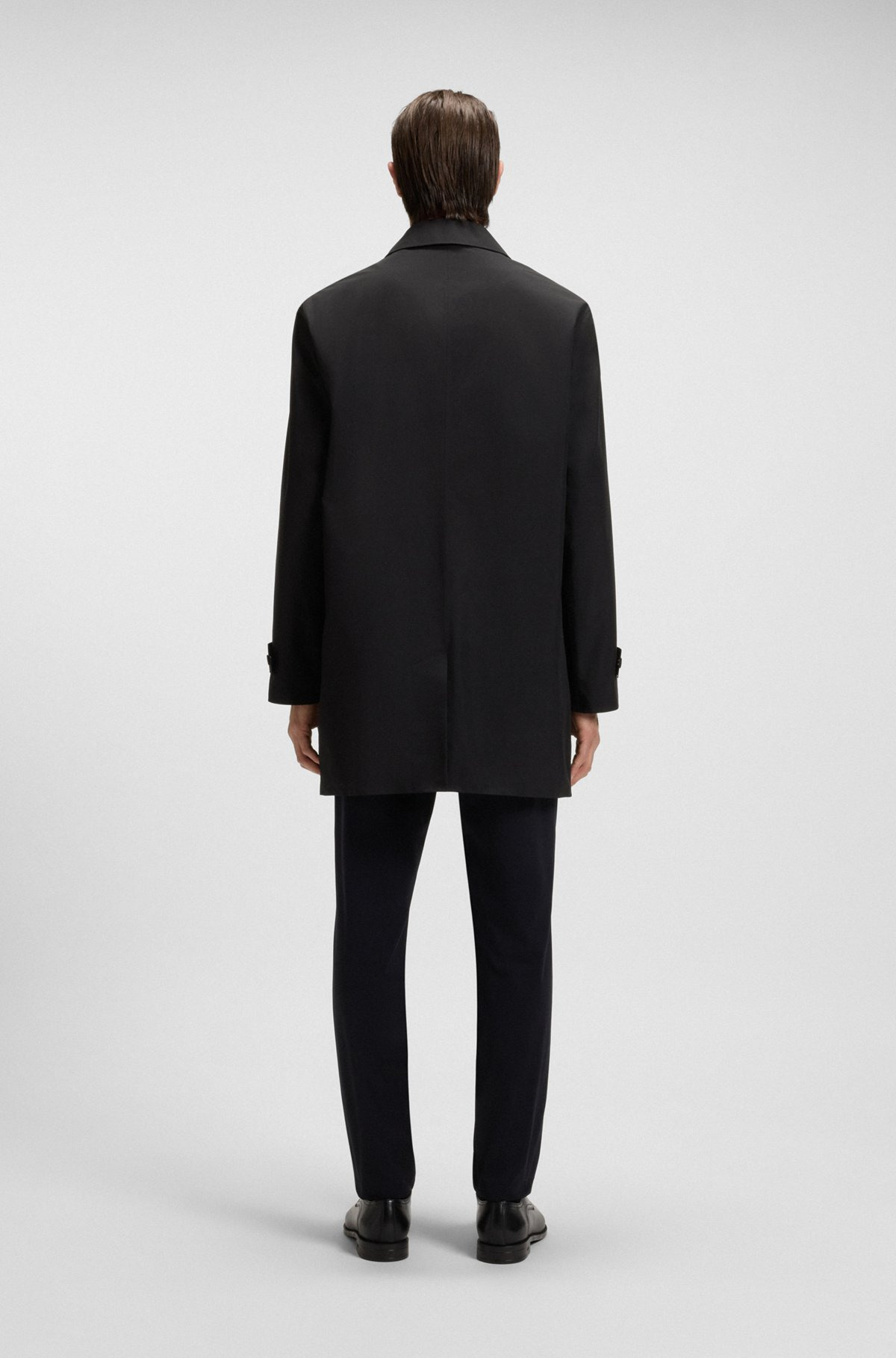 WATER-REPELLENT TAILORED COAT WITH CONCEALED ZIPPER - 5