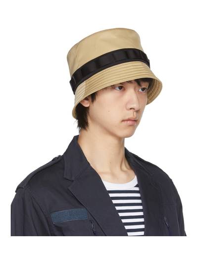 Fumito Ganryu Beige Panama Bucket Hat outlook