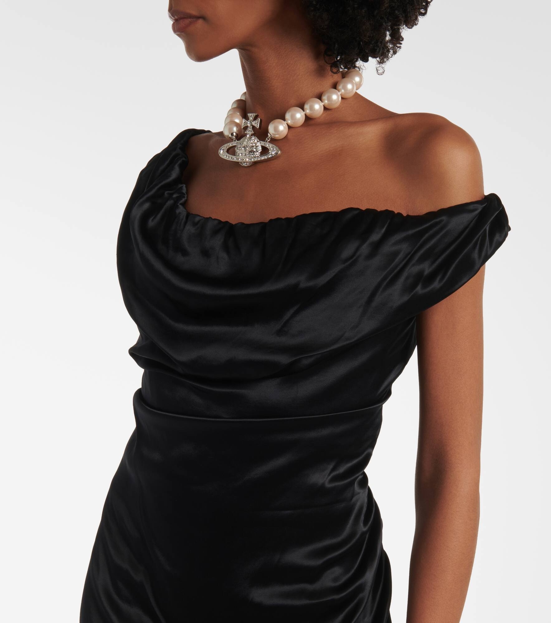 Ginny satin pencil dress - 7