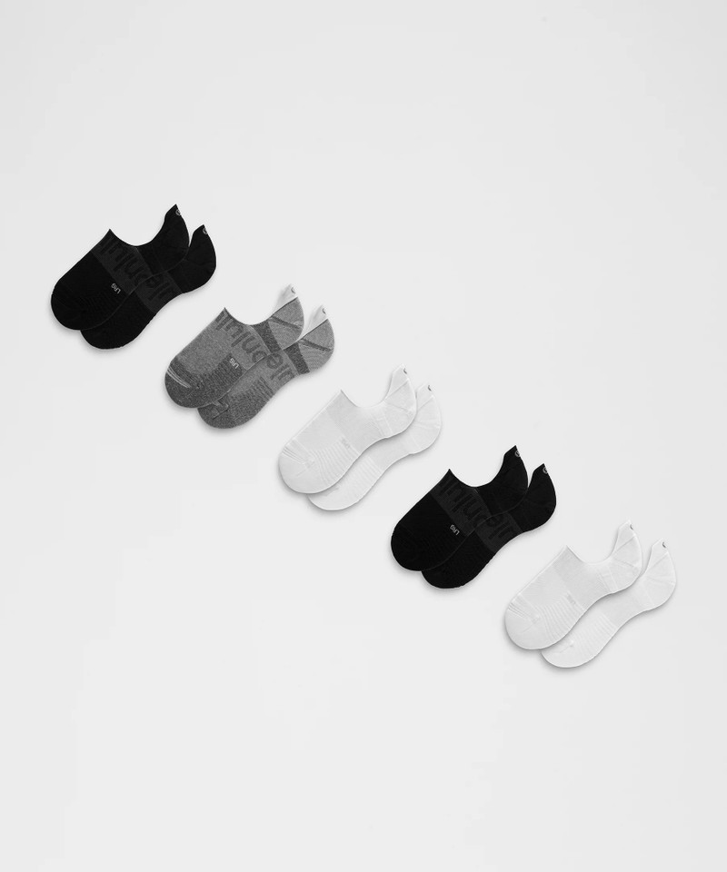 Unisex Power Stride No-Show Socks 5 Pack *Updated 1