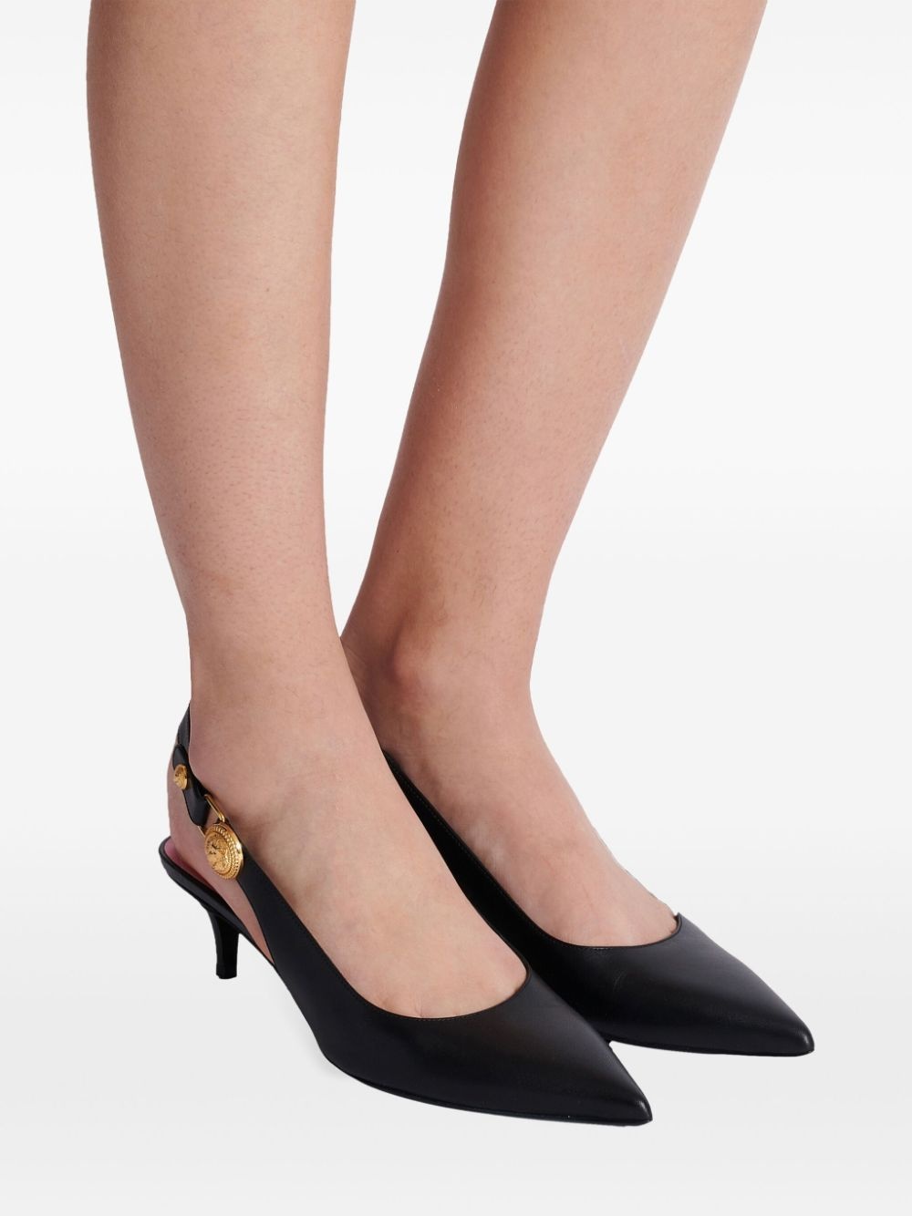 Eva 50mm leather slingback pumps - 7