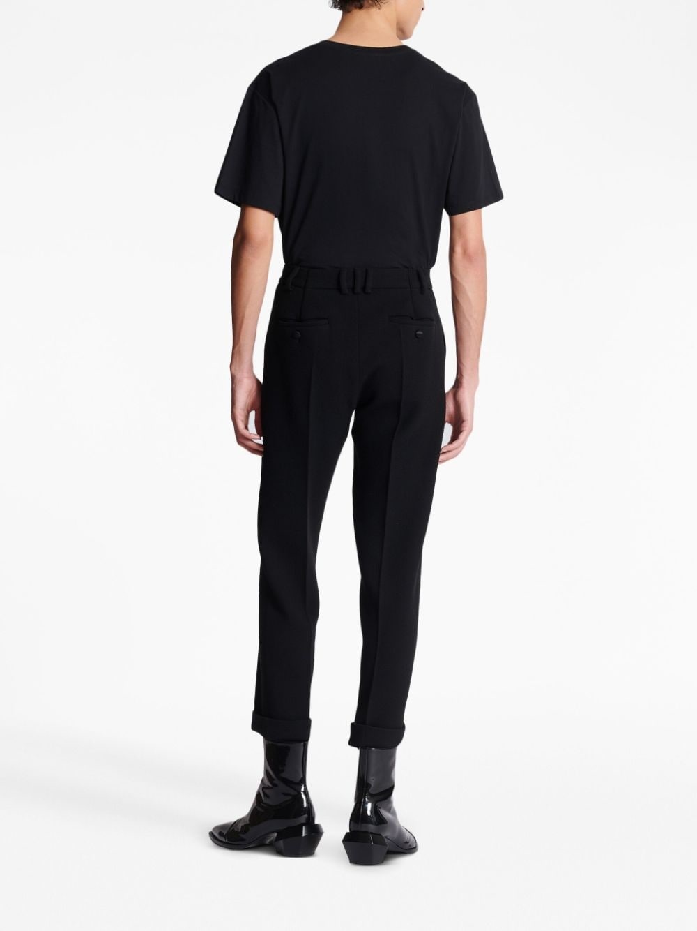 tapered cropped trousers - 4