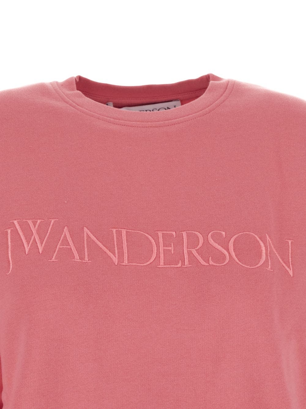 ★J W ANDERSON★ Logo embroidery sweatshirt pink JW0103PG139 JW Anderson Logo Embroidery Sweatshirt | oluxury | REVERSIBLE