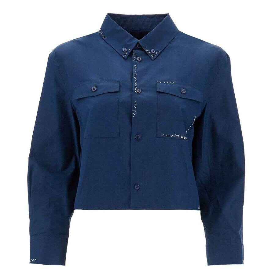 Marni Cropped Shirt With Stitching Details - 5